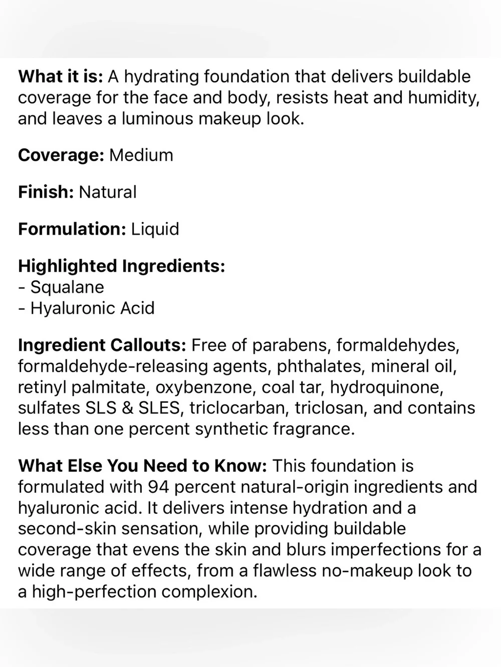 DIOR Backstage Face & Body Foundation